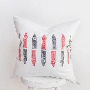 London cushions handmade pillow lino printed big ben